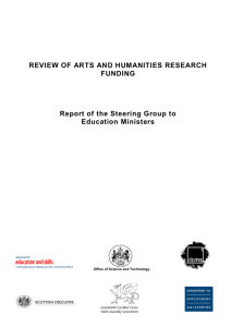 review of arts and humanities research funding