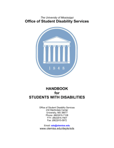 Microsoft Word Version - Student Disability Services