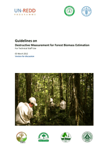 Guidelines on Destructive Measurements for - REDD