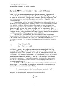 Systems of Difference Equations—Host