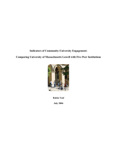 Indicators of Community-University Engagement