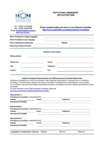 institutional membership application form - ICOM