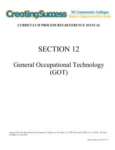 General Occupational Technology