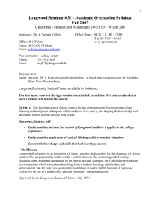 UK 101-004 – Academic Orientation Syllabus