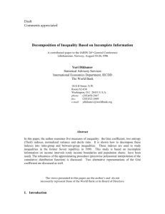 Decomposition of GINI