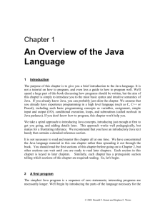 01. A review of Java