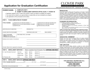 Print a Graduation Award Application