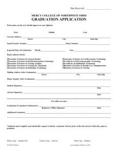 Graduation Application