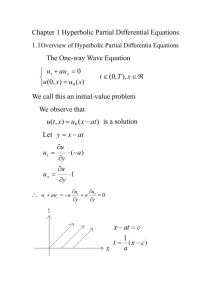 Chapter 1 Hyperbolic Partial Differential Equations