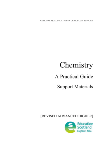Chemistry - A Practical Guide - Support Materials