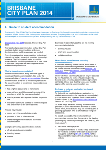 Guide to student accommodation