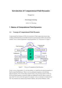 Introduction of Computational Fluid Dynamics