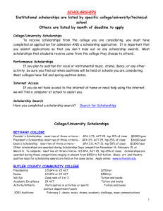 CLICK here for additional scholarships