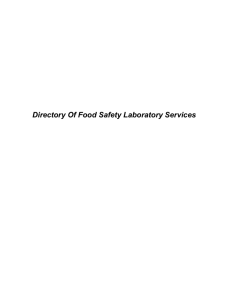Details of Food testing or/and Research carried out
