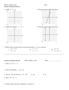 Algebra 1B Chapter 8 Test
