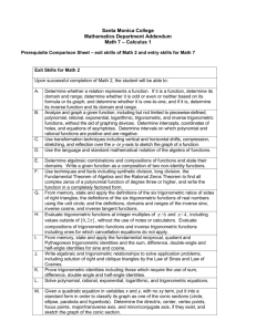 Calculus 1 - Santa Monica College