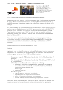 Premier`s Minter Ellison Educational Leadership