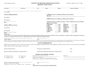 graduate school action - Oregon State University