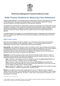 Better Practice Guideline for Measuring Client Satisfaction