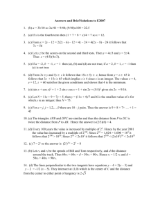 ANSWERS TO EXAM 2006-2007