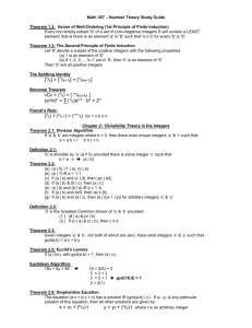 Study Guide math 307