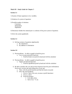 Math 103 – Study Guide for Chapter 3