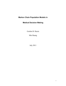 Markov Chain Population Models in