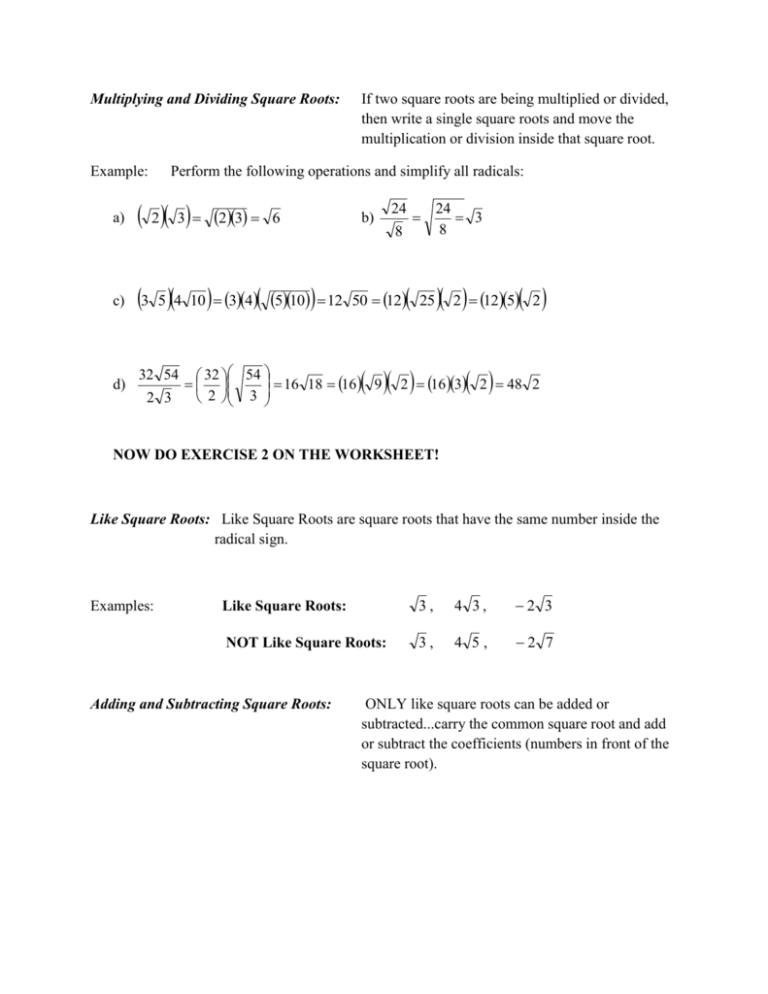 multiplying-and-dividing-square-roots