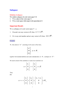 5.3 Subspace