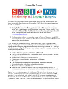 SARI@PSU Program Development Template 2014