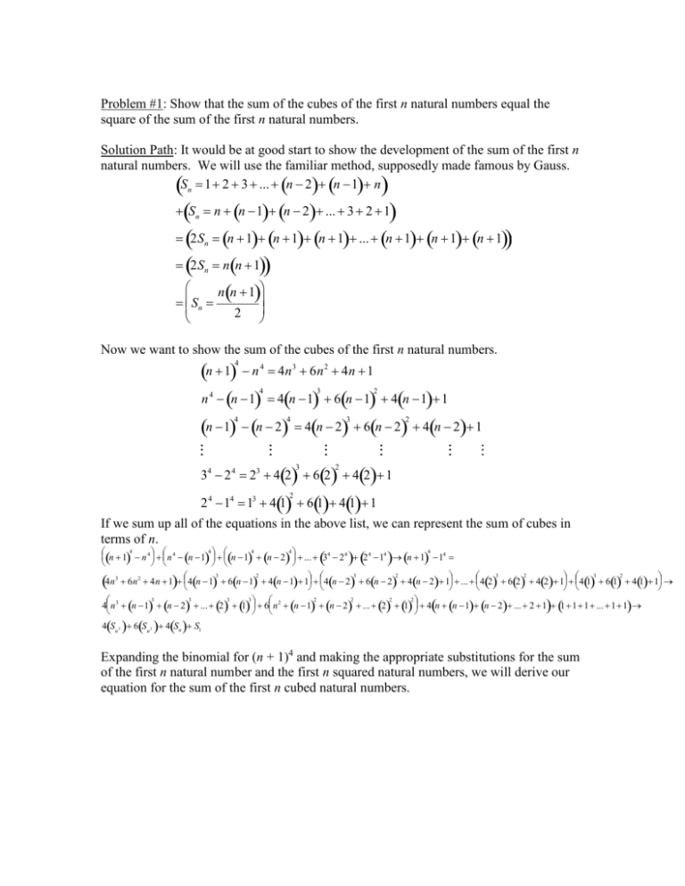 show-that-the-sum-of-the-cubes-of-the-first-n-natural-numbers-equal