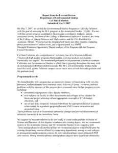 External Review Report - California State University, Fullerton