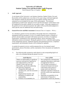 Student Fees and Receivables Core