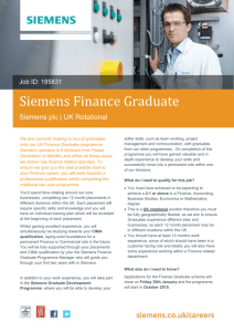 Siemens Finance Graduate