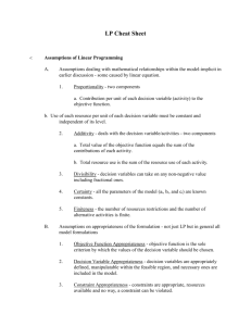 Linear Programming Notes 2