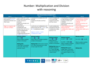 Multiplication and Division