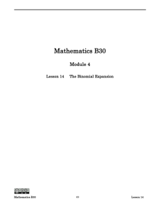 Mathematics A30