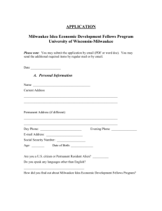 application - University of Wisconsin–Milwaukee