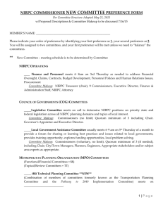 nirpc committee preference form - Northwestern Indiana Regional
