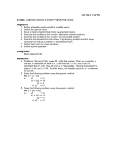 Lesson 3: Graphical Solutions of Linear Programming Models