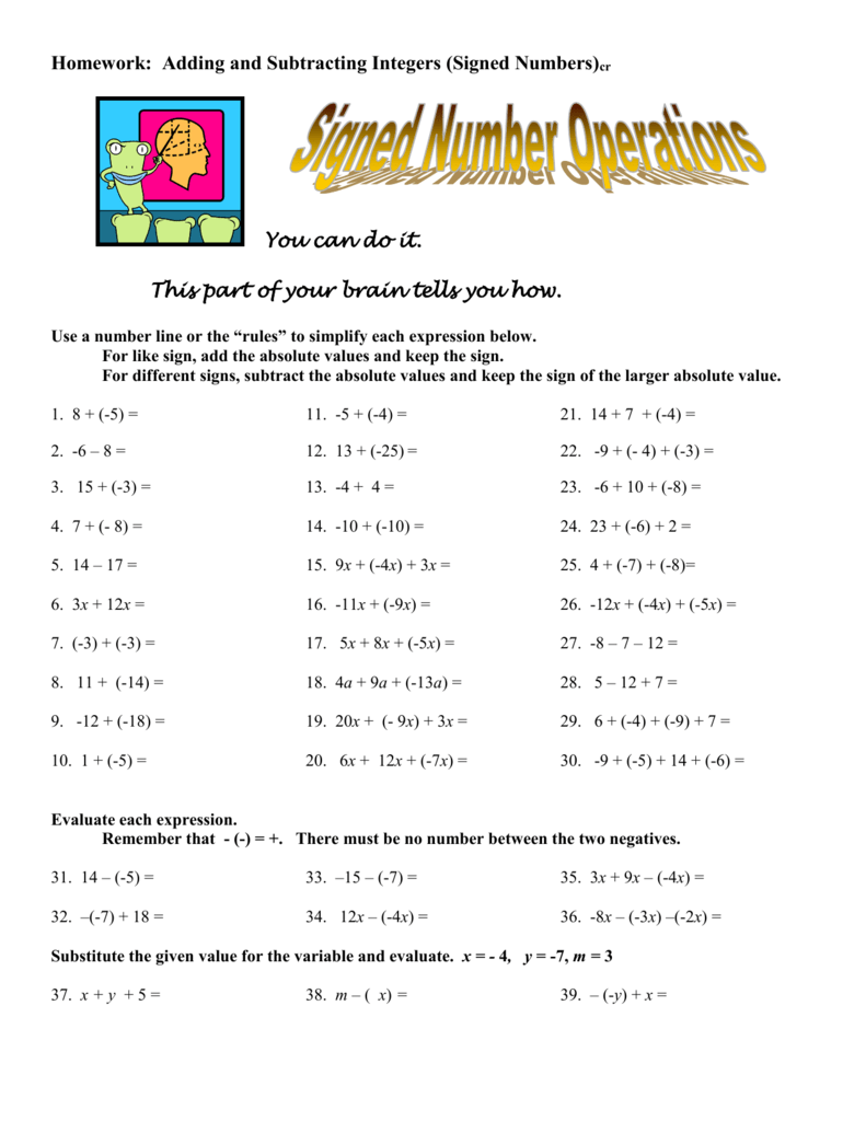 adding-signed-numbers-worksheet-for-7th-9th-grade-lesson-planet