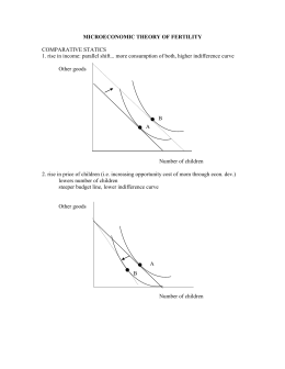 Economic theory of fertility