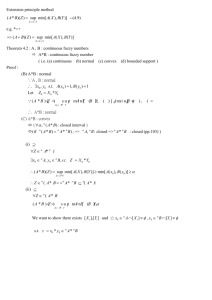 Extension principle method --(4.9) e.g. *=+ Theorem 4.2 : A , B