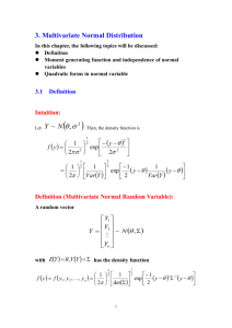 6.3 Multivariate normal distribution
