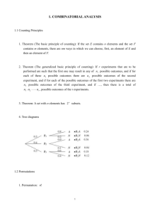 CHAPTER 1 PROBABILITY