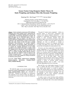 Sensor Fusion Using Dempster-Shafer Theory II