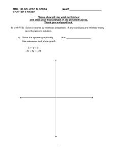 College Algebra Chapter 6 Review