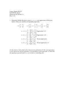 Linear Algebra MA237 Section 1