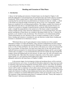 A05, Bending and Extension of Thin Plates (Theory & Analytical