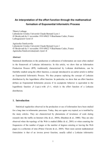 An interpretation of the effort function through the mathematical